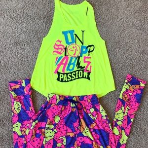 Zumba Fitness Wear Outfit Size S